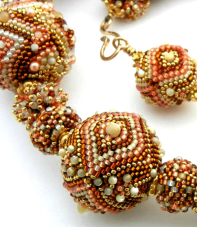 Beaded beads by Sharri Moroshok